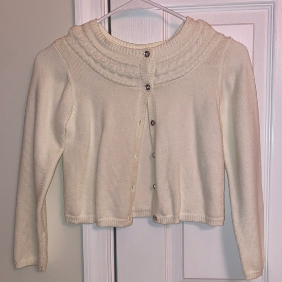 Girls Gymboree White Sweater size 7. - Picture 1 of 4